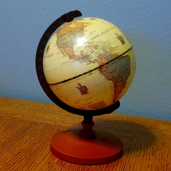 SGT Other - World Globe . Wooden base